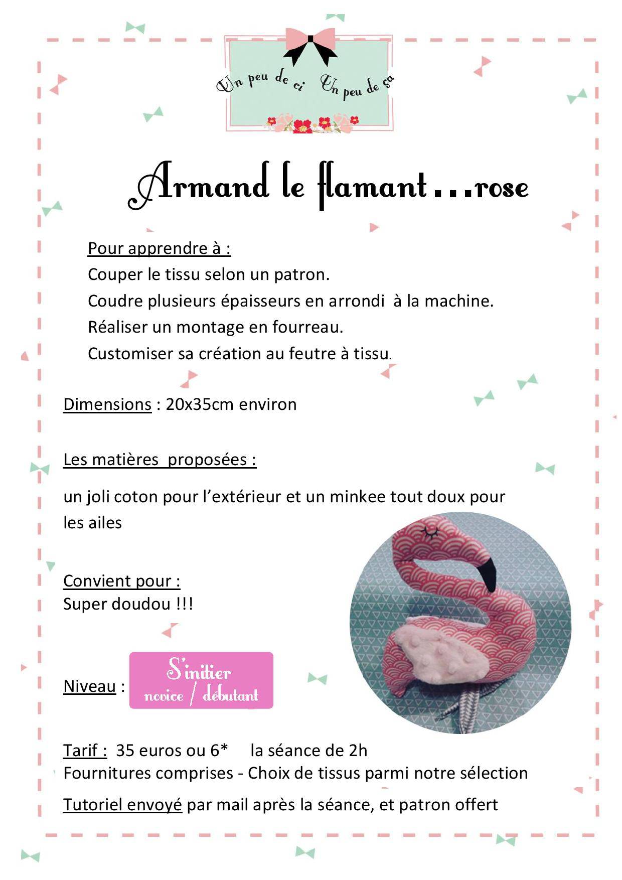 atelier couture flamant rose